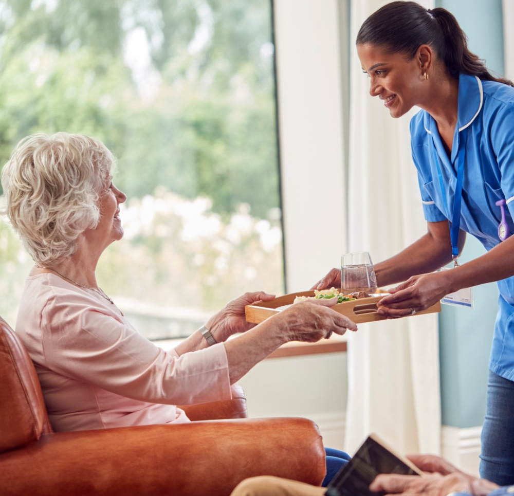 Home-cooked nutritious meals senior care